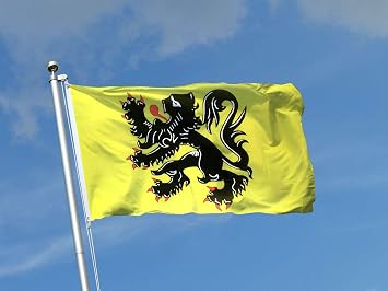 Trade Winds 3x5 Yellow Flanders Flemish Lion Polyester Flag 3x5 Banner Nylon Poly Blend Fade Resistant Premium