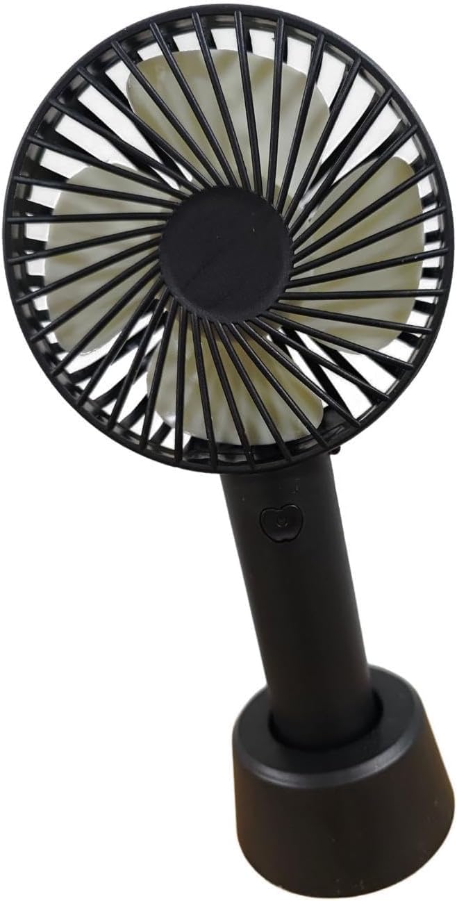 Drumstone (Exclusively 𝟭𝟱 𝗬𝗲𝗮𝗿𝘀 Warranty Limited Edition Portable Handheld Fan, 2000mAh Battery Operated, Mini Desk Fan with 3 Speeds & Base | Ideal for Travel, Camping & Outdoor-image-2