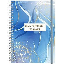 Bill Payment Tracker - Bill Tracker Notebook, Monthly Bill Organizer & Planner for Personal Budgeting Financial, Bill Payments Checklist Organizer, 5.8" x 8.25" Bill Organizer with Pocket
