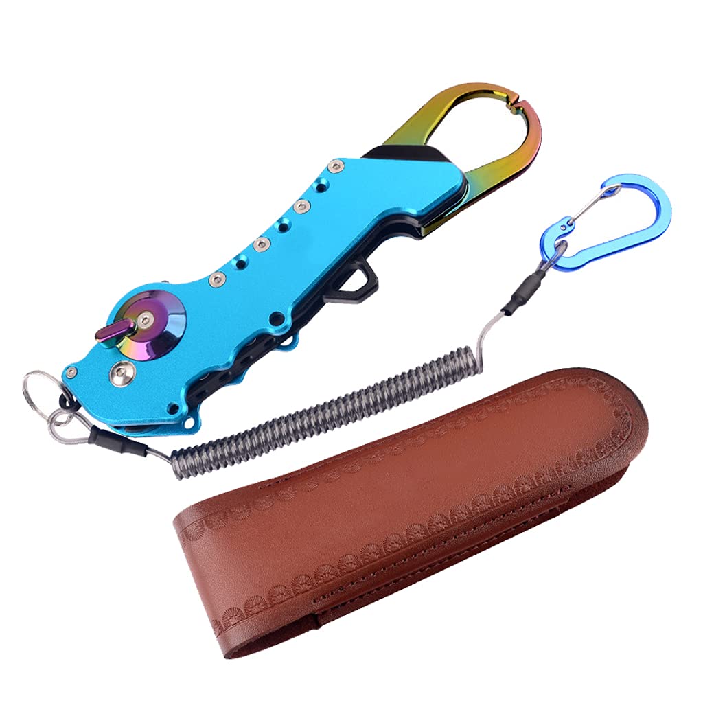 Pinza de pesca portátil de aleación de aluminio con agarre de pez, pinza de labios, controlador de peces, alicates de pesca, accesorios de pinza de labios de pescado