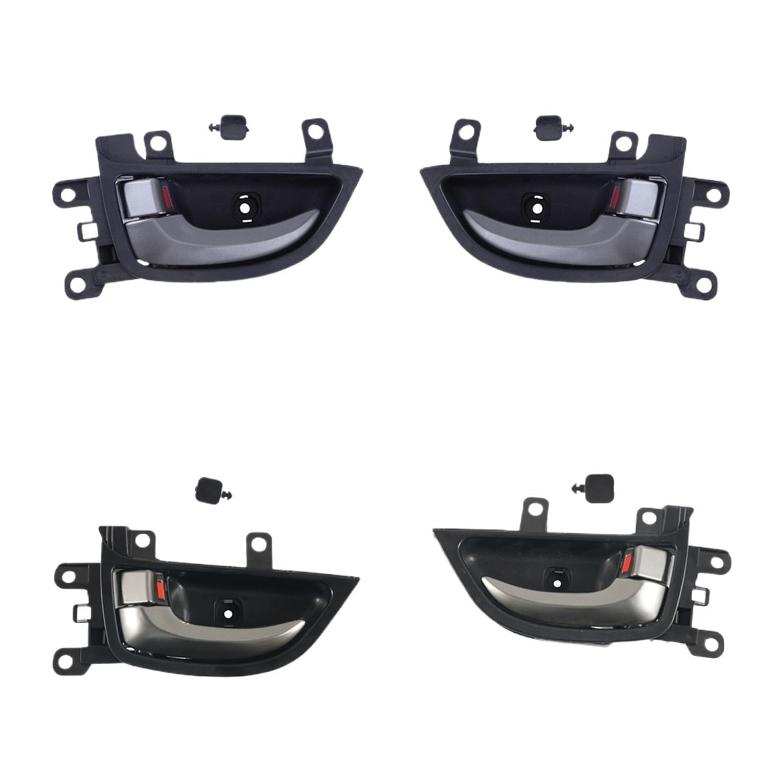 Asddllnn 4Pc Door Grab Pull Handle Inner For Hyundai For Elantra 2011-2016 Car Front Left Right Interior Door Handle 82620-3X000 83610-3X110 83620-3X110 82610-3X000(4Pc)