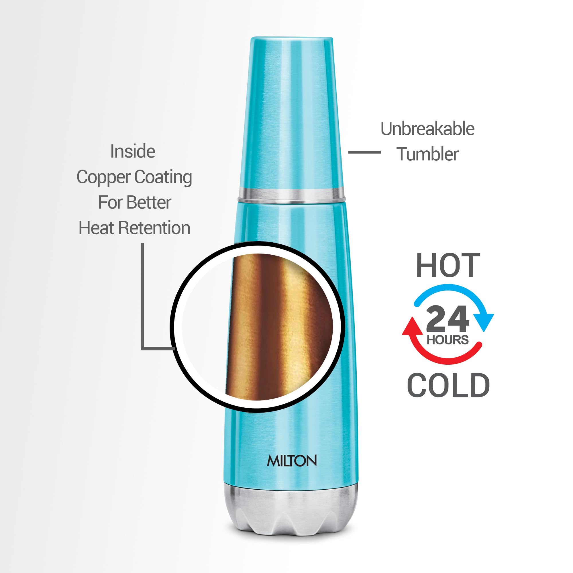 Milton Vertex Steel 750 Thermosteel 24 Hours Hot Or Cold