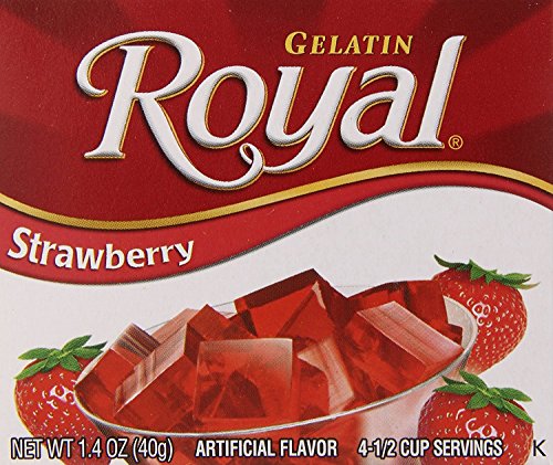 Royal Gelatin, Strawberry, 1.4-Ounce (Pack of 12)