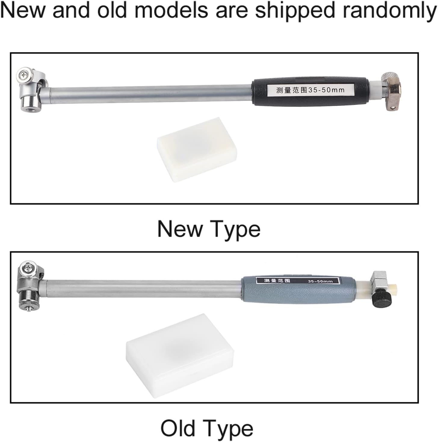 TANIQIACA Dial Bore Gauge Indicator for Precise Bore Measurement, 35 50mm Range, Aluminum Alloy Construction, Accuracy with 0.01mm Resolution, Includes Tip Kit,