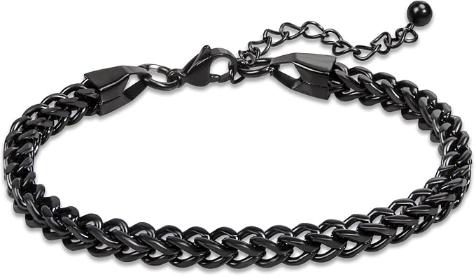 Designer Inspired Jewelry Stainless Steel Bracelets for Men & Women Chunky Cuban Link/Franco Link/Rolo Chain/Byzantine Bracelet