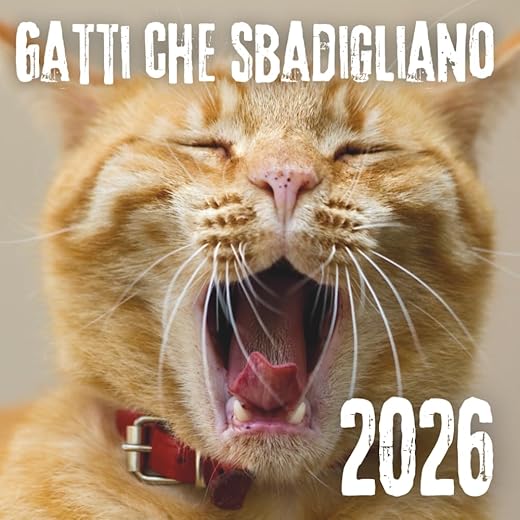 GATTI CHE SBADIGLIANO Calendario 2026: Regali Divertenti e Teneri | Per Amanti dei Gatti, Uomo, Donna, Adolescenti, Amici, Bambini | Idee Regalo Stupide - Babbo Natale Segreto