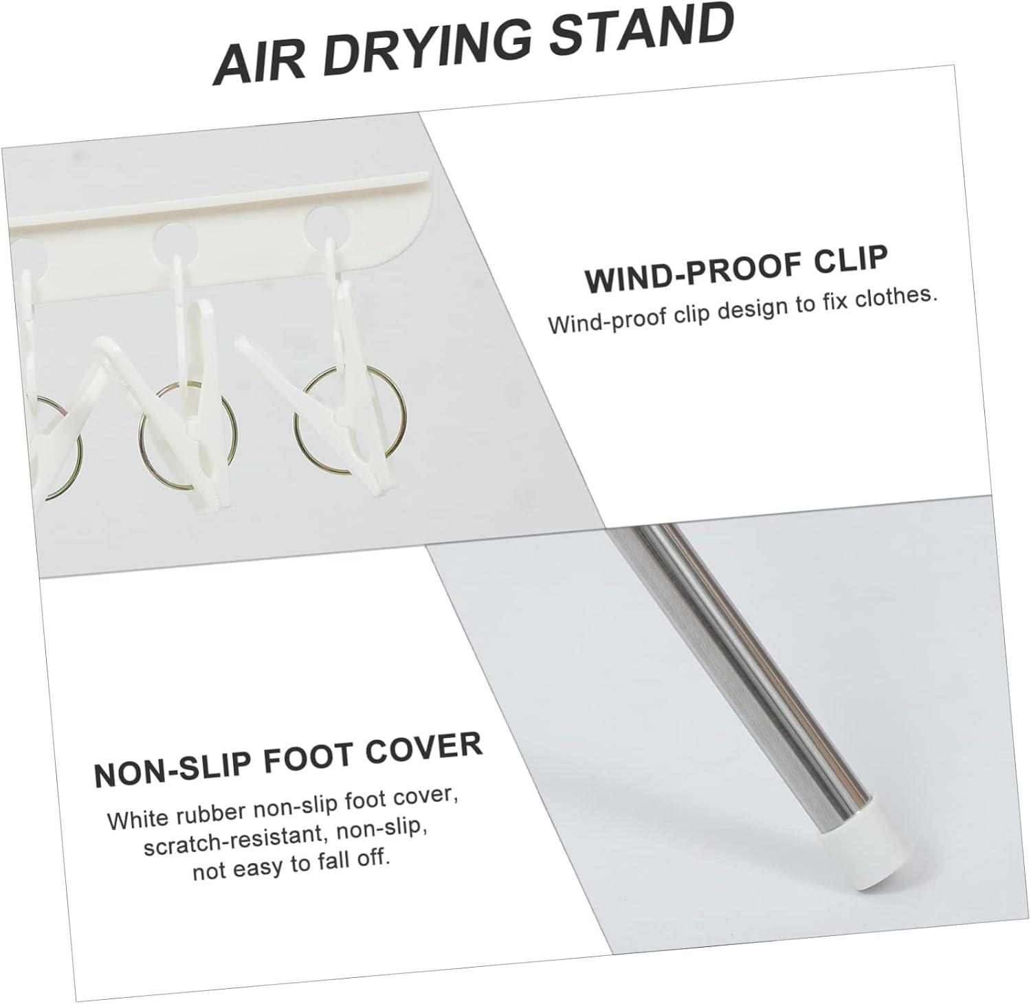 Alipis Folding Drying Rack Air Drying Stand for Clothes Windproof Design Space Saving Laundry Drying for Indoor Outdoor Use Easy to Store and Expand