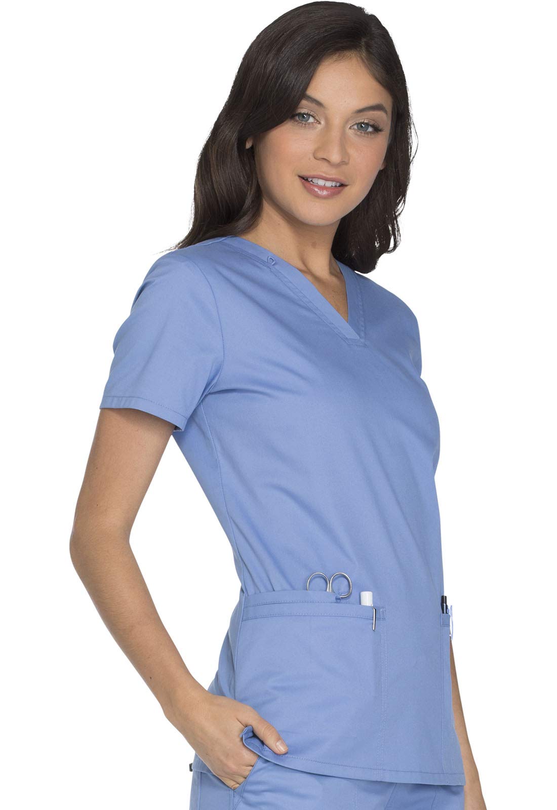 Cherokee Damen Ww630 Core-Stretch-Top mit V-Ausschnitt (1er Pack)