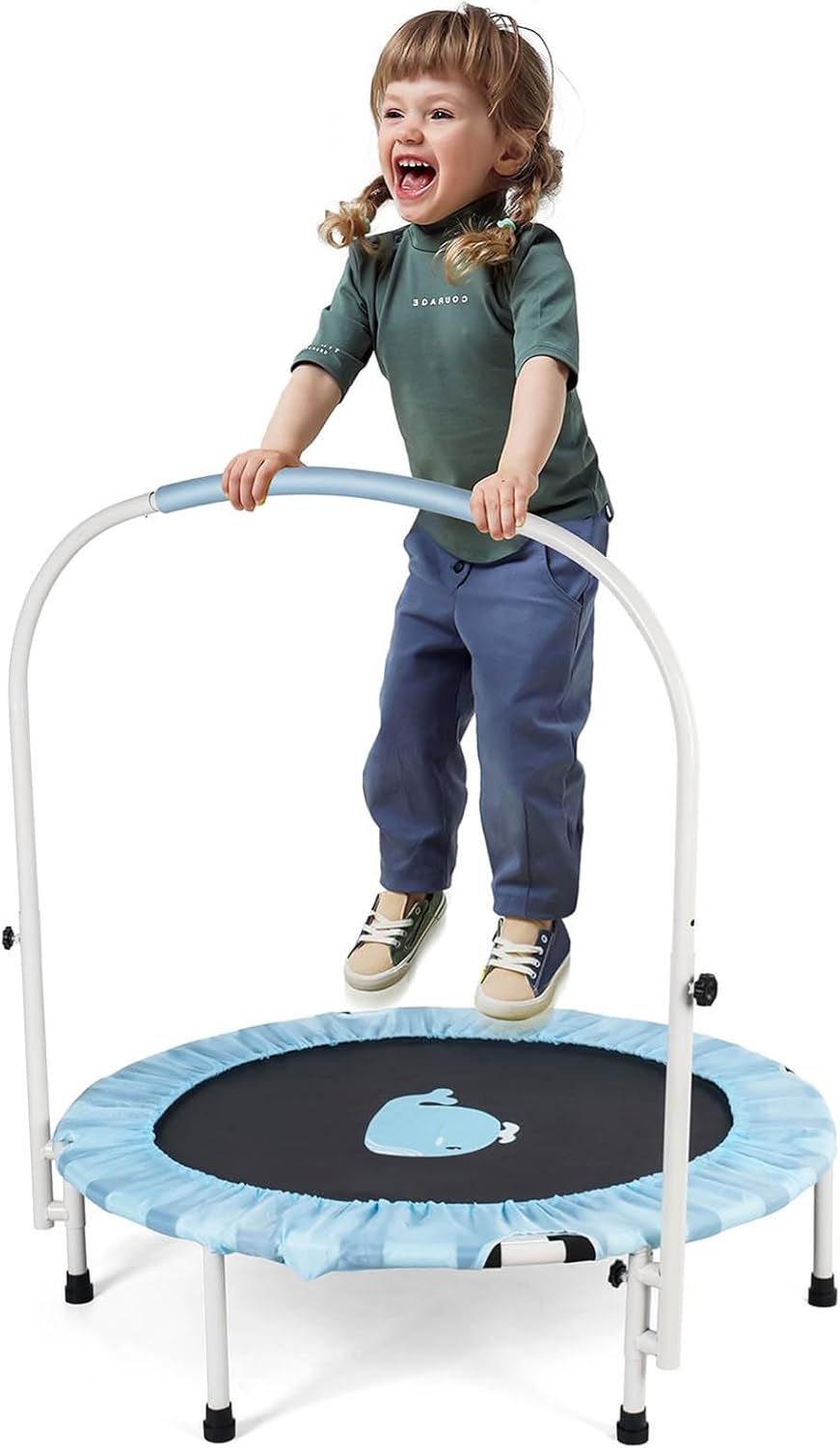 Amazon.com : MONBLAM 3.3FT Foldable Toddler Trampoline, 40