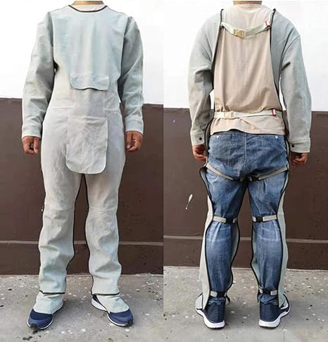 Amazon Co Jp 溶接服 ヘビーデューティー耐摩耗性牛革溶接エプロン 耐熱性難燃性溶接安全保護作業服 高温場所で使用 Primary Color L 服 ファッション小物