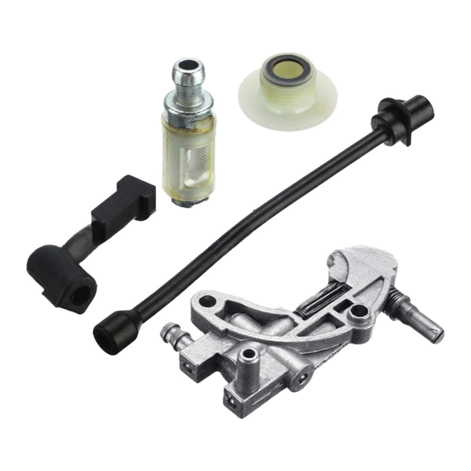 Łańcuch silnika Do 4500 5200 5800 45CC 52CC 58CC Zestaw pompy olejowej z filtrem oleju | Zamienna piła łańcuchowa z przekładnią ślimakową pompy olejowej