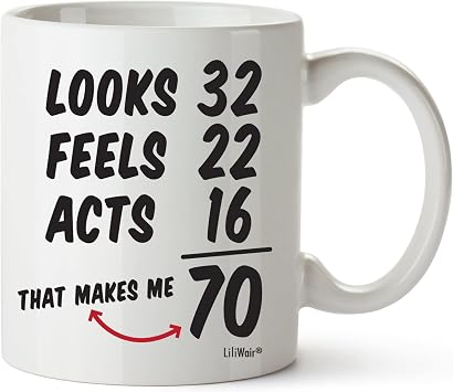 1955 70th Birthday Gifts Men Women | Birthday Gift for Man Woman Turning 70 | Funny 70 th Party Supplies Decorations Ideas | Seventy Year Old Bday Coffee Mug | 70 Years Gag Cups Presents Mens