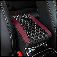 Vista 1 de Moly Magnolia Cojín Acolchado para Consola Central de Automóvil, Cubierta Protectora Universal de Cuero Impermeable para Caja de Asiento