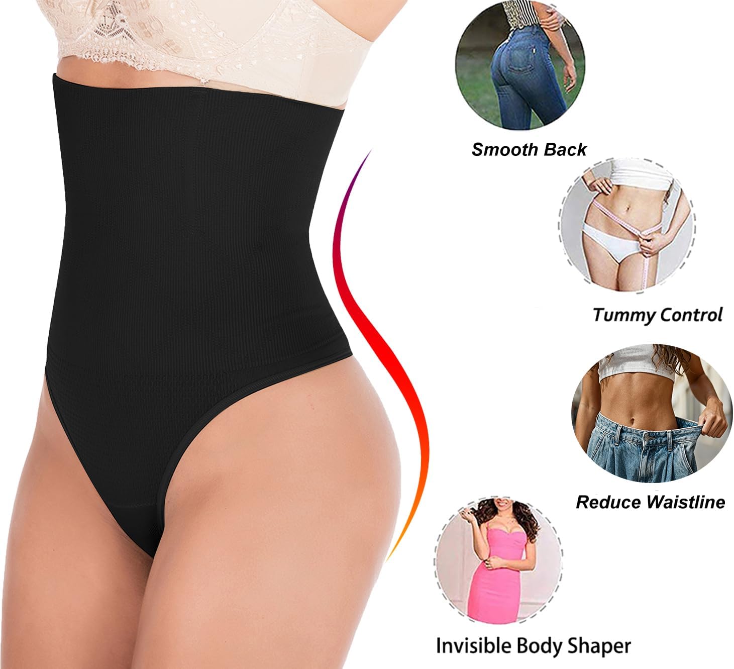 Hioffer 328 Women Waist Cincher Girdle Tummy Slimmer Sexy Thong Panty Shapewear - Image 2