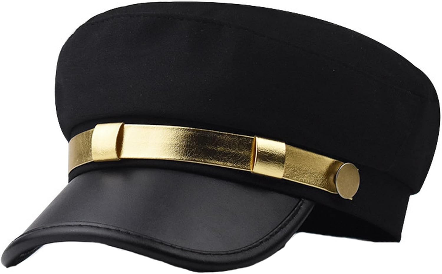 Brcus Mens Womens Newsboy Cap Yacht Captain Sailor Hat Cabbie Baker Boy Peaked Beret