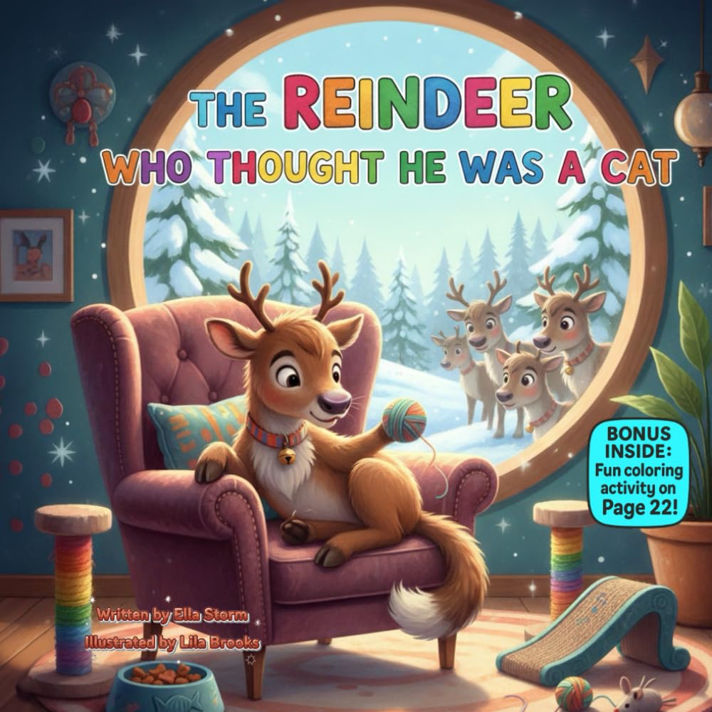 The Reindeer Who Thought He Was a Cat: A funny Christmas rhyme about being yourself
