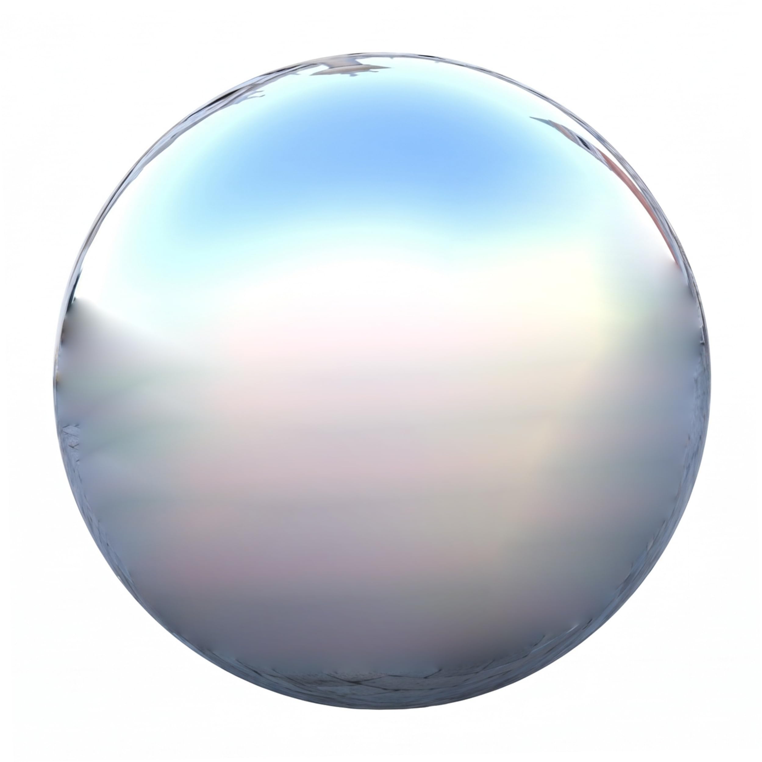 Neptuiby Gazing Ball 10 Inch, Shatterproof Stainless Steel Gazing Ball Mirror Polished Silver Metal Globe for Indoor Outdoor