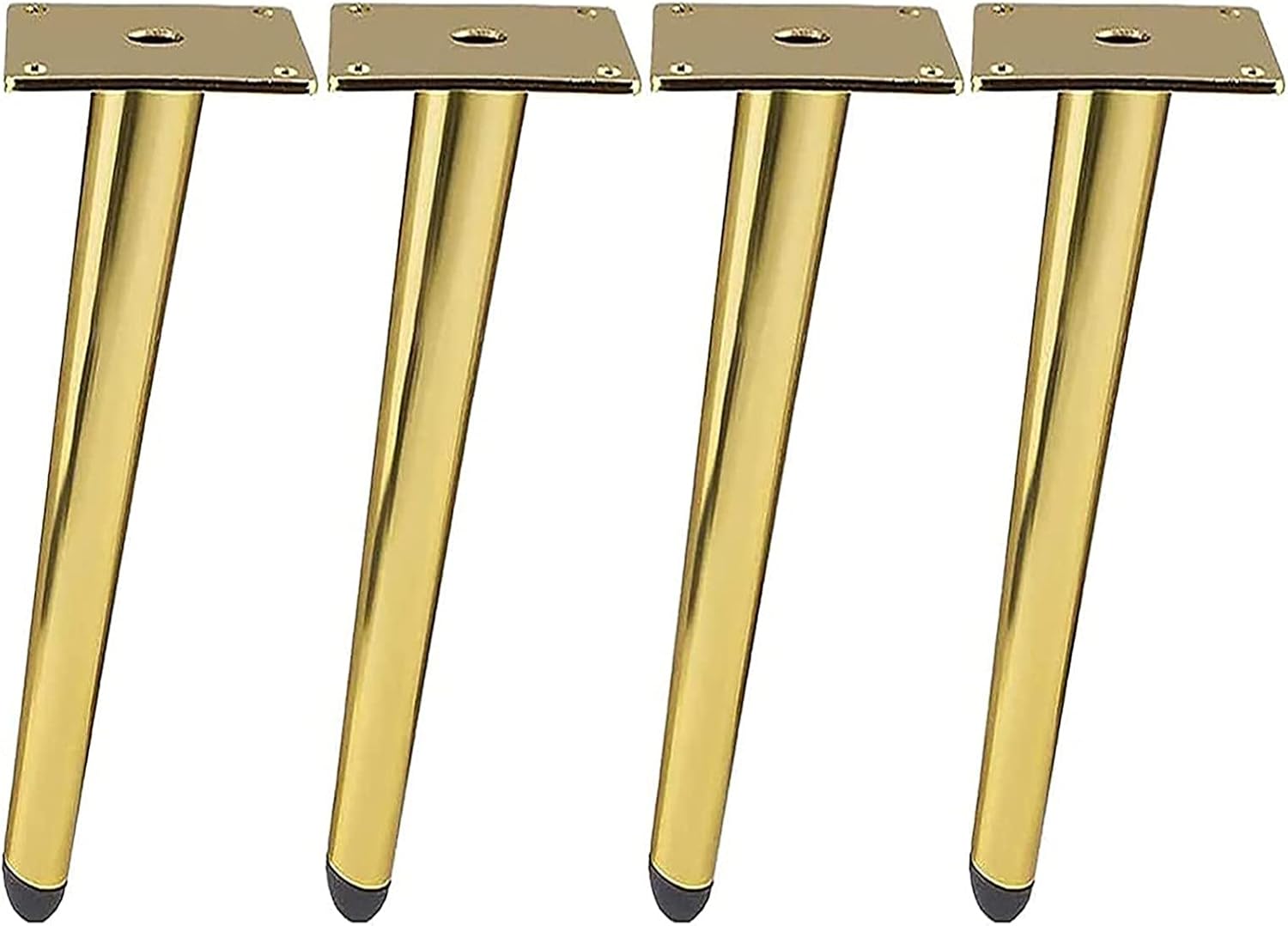 Heavy Duty Table Legs, DIY Furniture Metal Legs,Set of 4 Interchangeable Furniture Legs, Metal Table Legs,Oblique Cone Bathroom Cabinet Legs,Furniture Support Legs, for Coffee Tabl