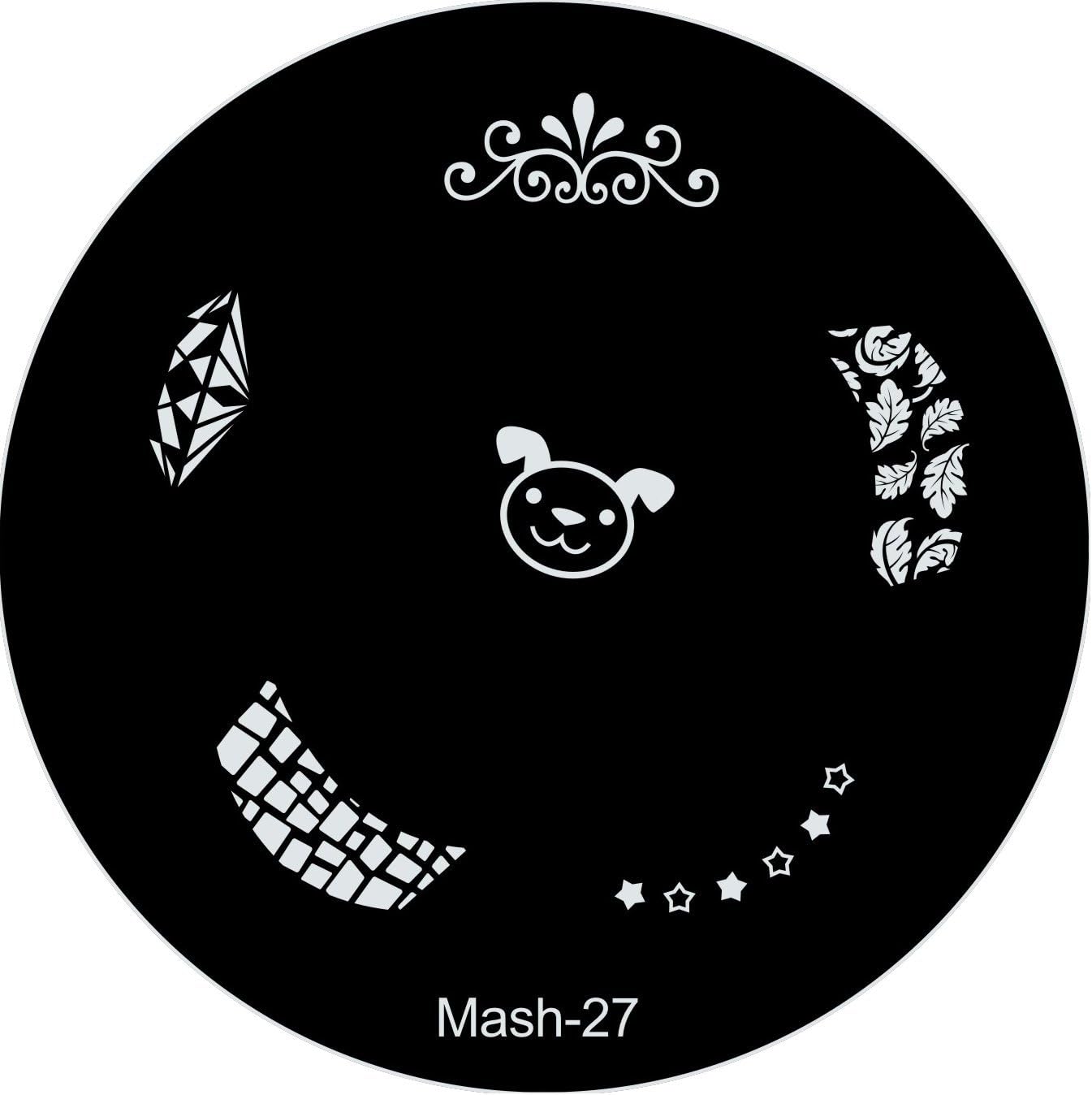 MASH Nail Art Stamp Stamping Image Plate No 27