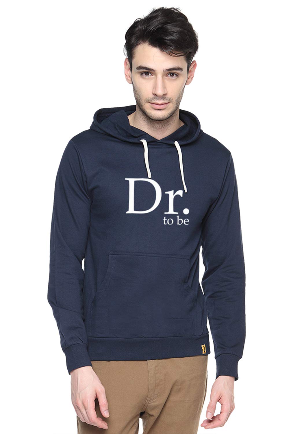 Campus Sutra Men's Cotton Hooded Sweatshirt
