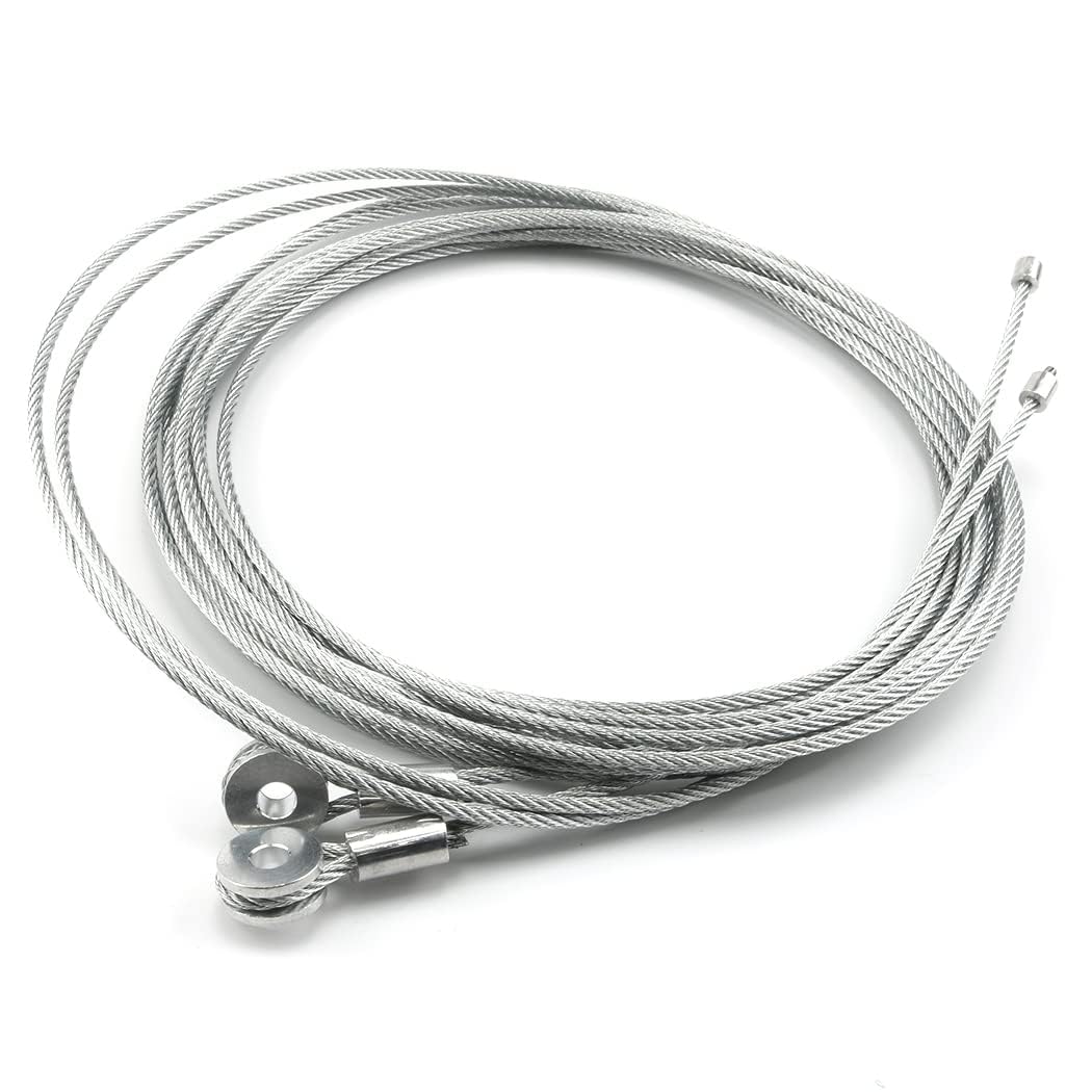 2 Piece 150" Replacement Cable Wire- Enclosed Cargo Trailer Ramp Door Spring 12.5' - (B)