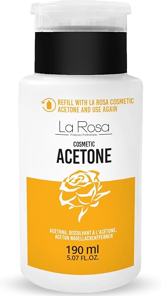 La Rosa Pump Pure Acetone Nail Polish Remover 190ml