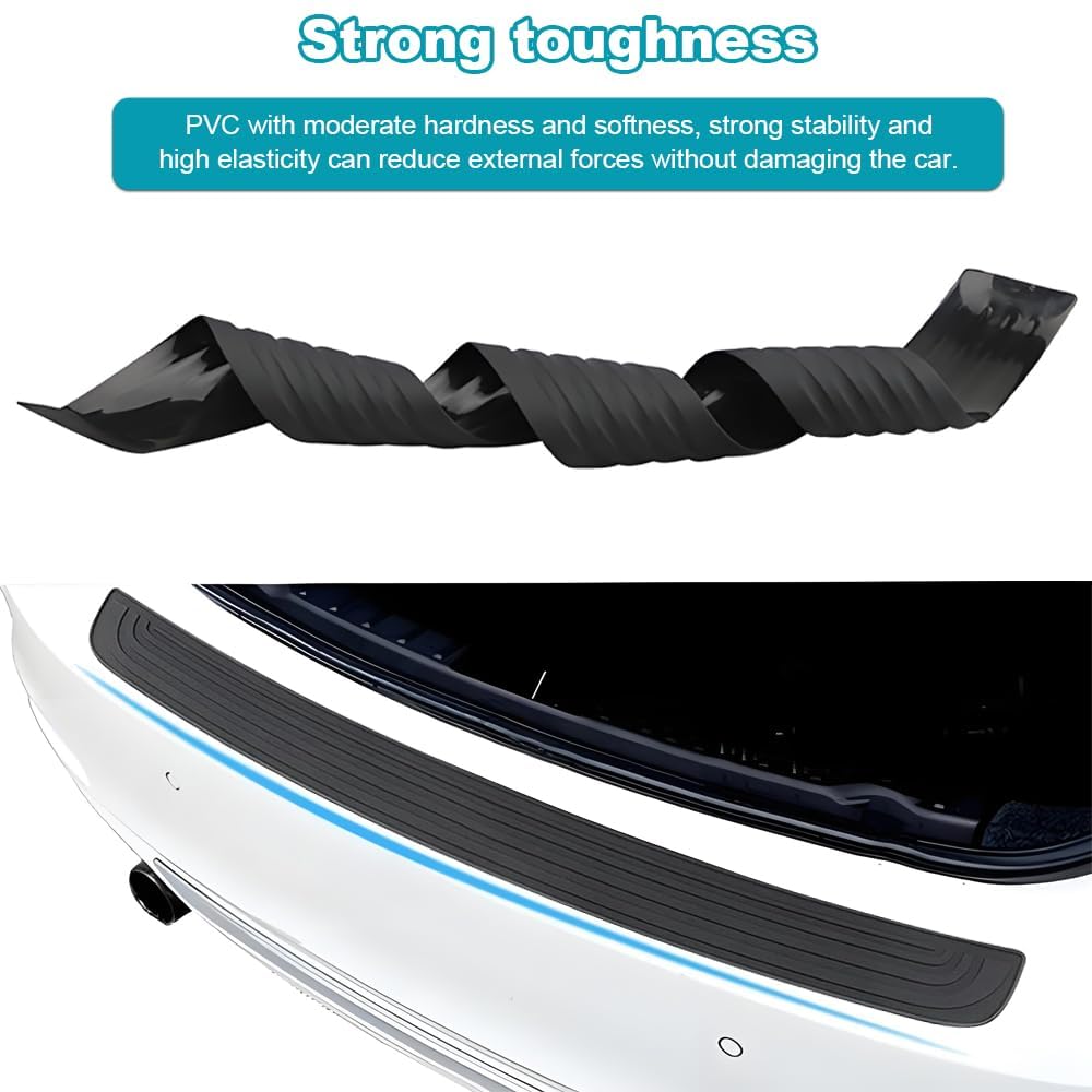 RECAMBO Protection De Seuil De Chargement En Acier Inoxydable – Convient Pour Mini Countryman | U25 | Année De Construction à Partir De 2023, Lot De 2 Pièces, Aspect Brossé, Pour Pare-chocs