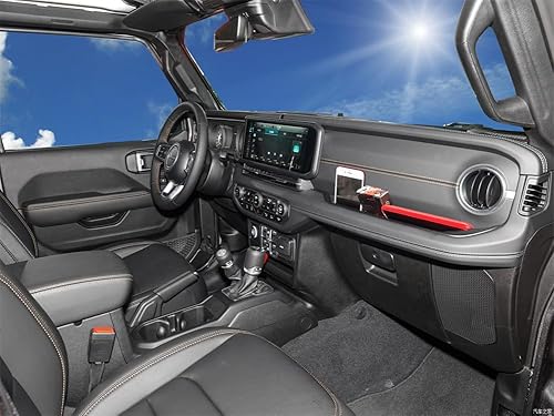 Miniatura 6 de YOCTM Paquete de 1 bandeja de agarre para pasajeros JL, organizador de caja de almacenamiento Co-Pilot compatible con Jeep Wrangler JL JLU 2024+