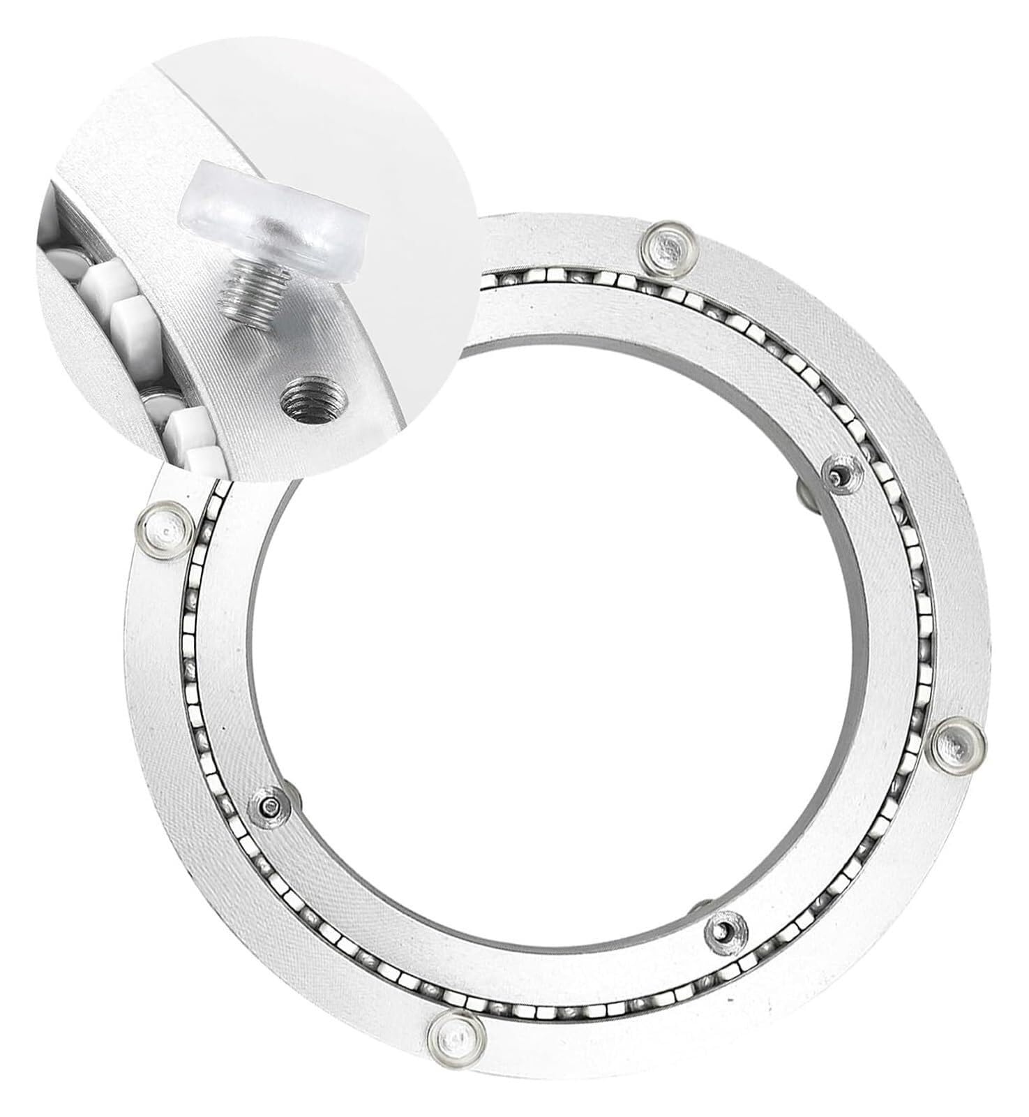 Base pivotante lisse à 360 ° avec roulement à billes robuste en métal pour meuble rotatif