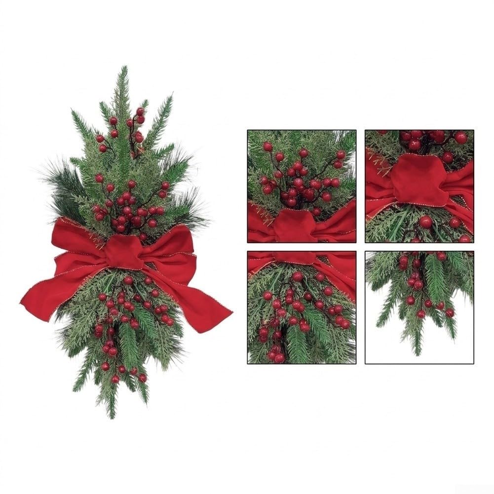 para corona de Navidad de Piñas 60cm Hecha a Mano para corona