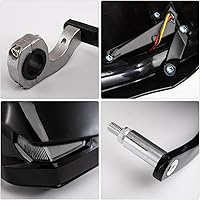 Vista 4 de Evomosa Protectores de mano universales para motocicleta de 0.866 in, 0.984 in, 1.102 in, protector de manos para motocross, protector de cepillo