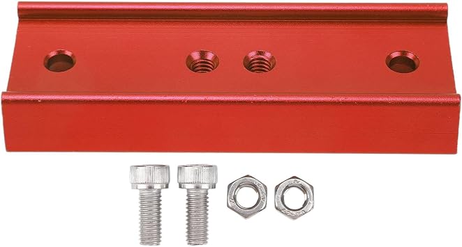 4.25in Dovetail Plate, Telescope Dovetail Mounting Plate for Equatorial Mount Theodolite Tripod, Aluminum Alloy Dovetail Adapter with 1/4in Thread and Dual M62 Holes Red