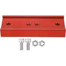 4.25in Dovetail Plate, Telescope Dovetail Mounting Plate for Equatorial Mount Theodolite Tripod, Aluminum Alloy Dovetail Adapter with 1/4in Thread and Dual M62 Holes Red