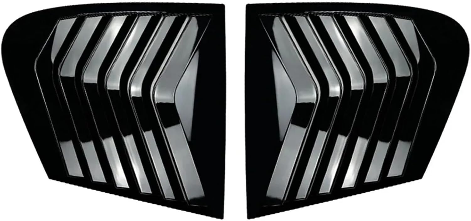 F20 louvers Car Rear Window Shutter Louver Blind Shade Trim Cover Kits Fit for BMW F20 Hatchback 118i 120i 2011-2019(Black)