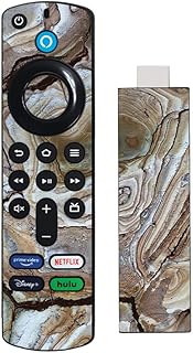 MightySkins Skin Compatible with Amazon Fire TV Stick 4K Max - Brown Marble | Protective, Durable, and Unique Vinyl Decal ...