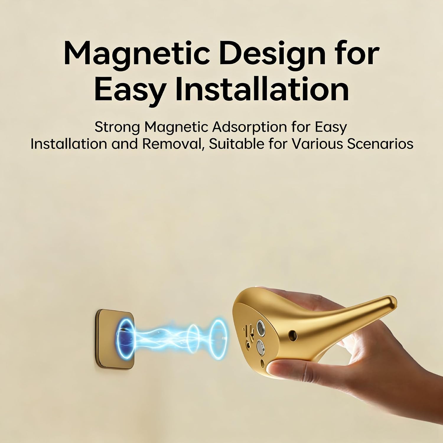 Modern Bird Motion Sensor Wall Light – Magnetic Wireless Night Light with 3 Color Modes (Warm/Neutral/White), Type-C Rechargeable LED Wall Sconce for Bedroom, Hallway, Nursery, Bathroom (Gold)