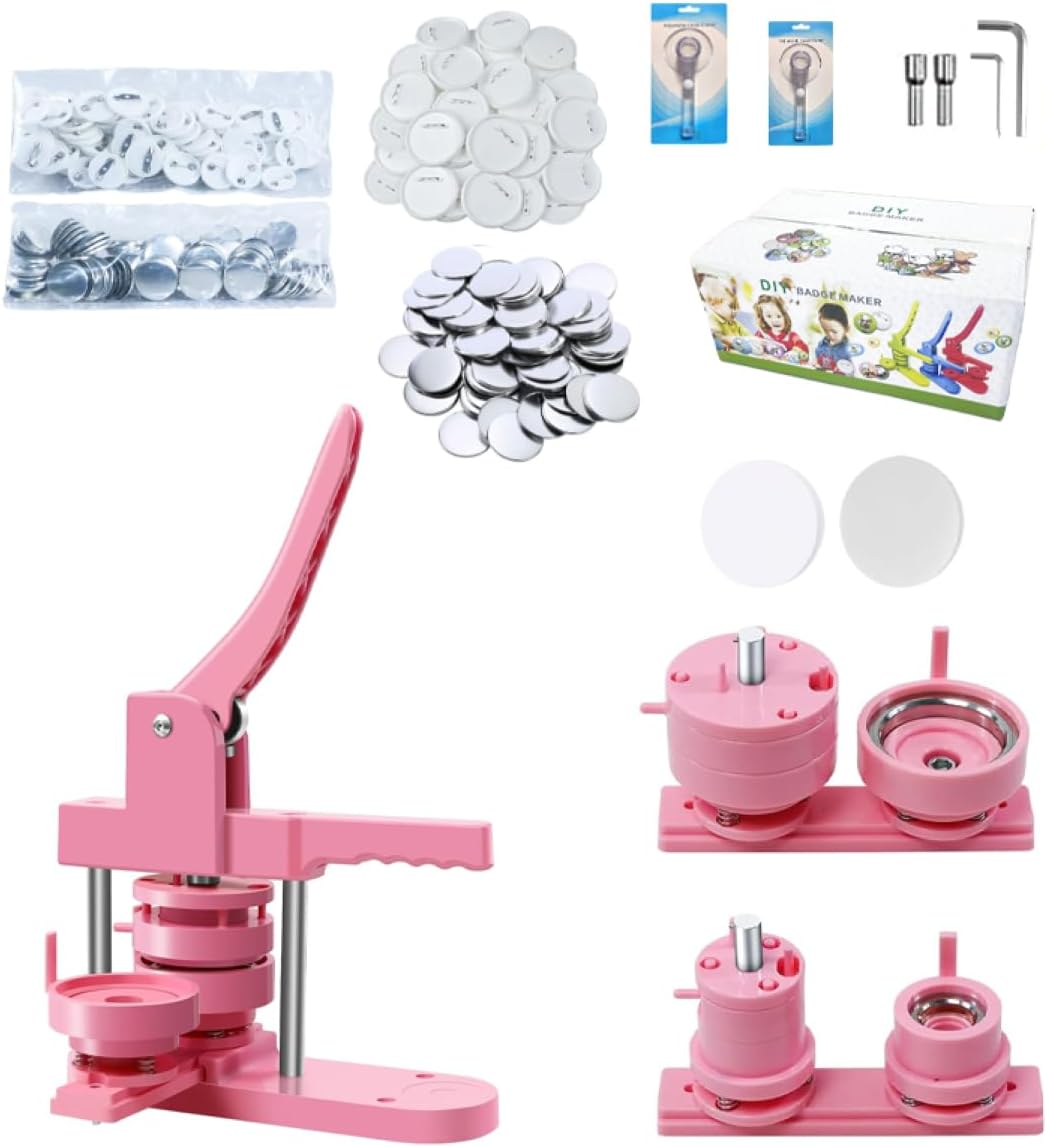 Amazon.com: DCBADGE Button Maker Machine Multiple-Sizes, DIY Pin Button ...