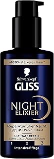 زيت شعر من جليس كور للشعر المتضرر، سعة 100 مل، لتجديد الشعر التالف خلال الليل مع نظام هابتك وخلاصة اللؤلؤ