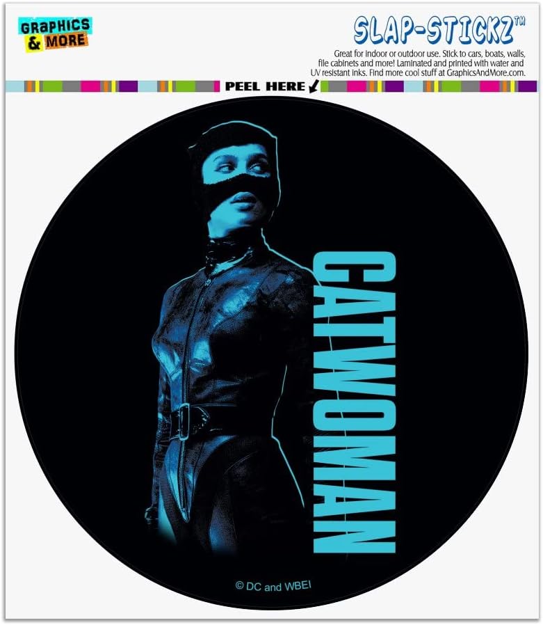 The Batman Catwoman Automotive Car Window Locker Circle Bumper Sticker