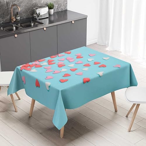 Mantel decorativo azul cielo para mesa rectangular pequeña mesa de picnic para comedor, 30 x 30 pulgadas