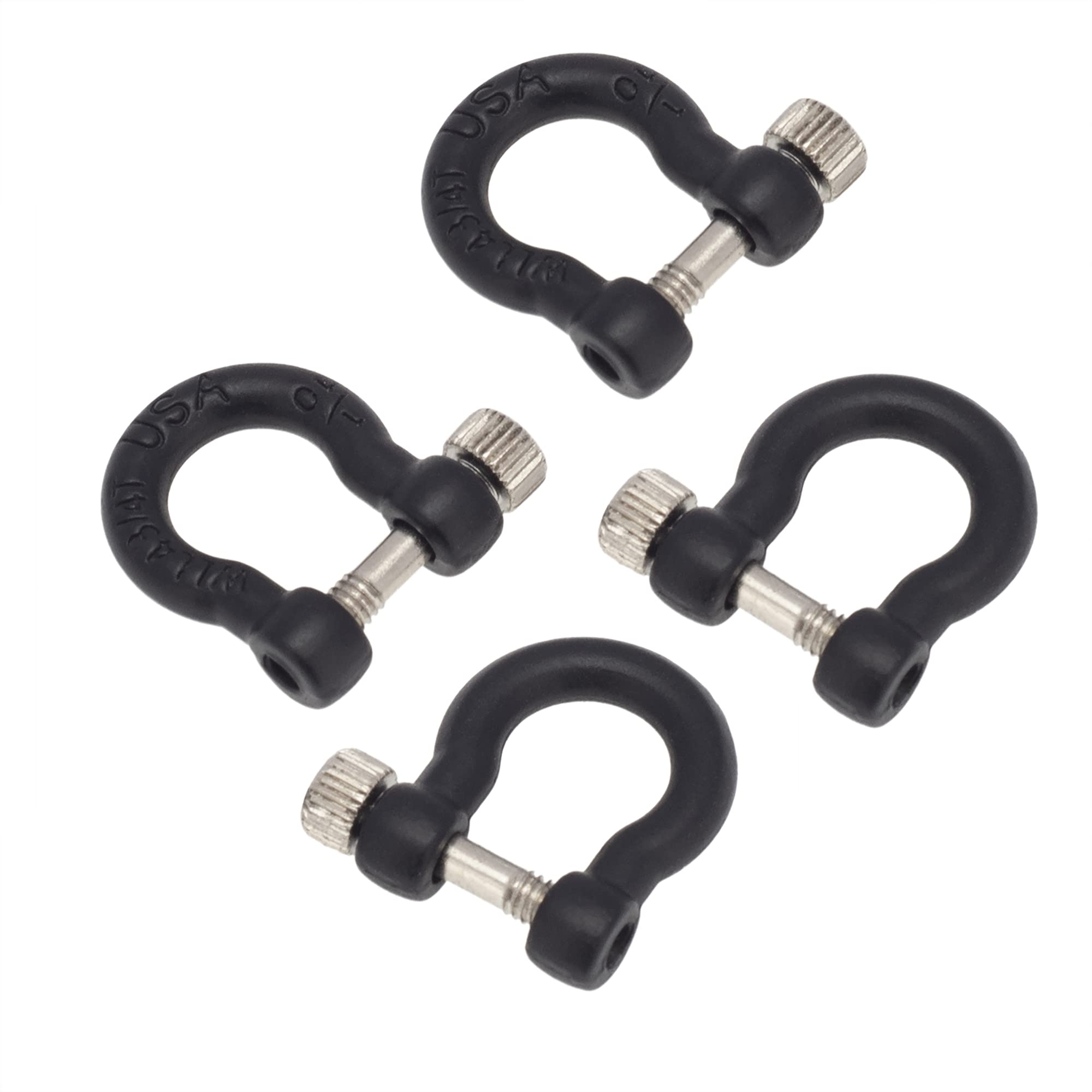RC Crawler Winch Hooks | Metal Tow Hooks For 1/10 Scale RC Cars (Traxxas TRX4, Axial SCX10, Tamiya CC01) - 2 Pcs, Blue