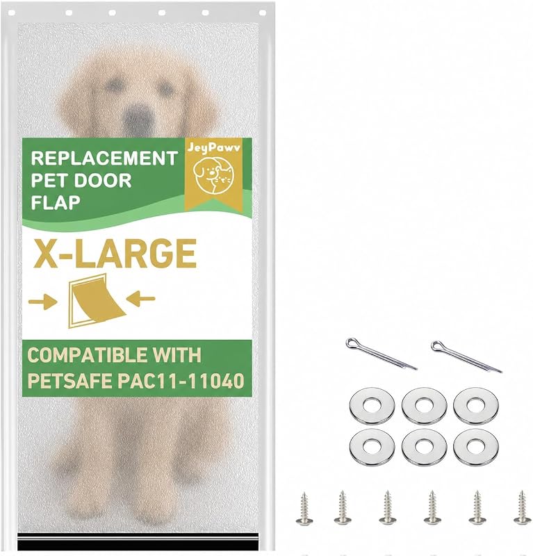 Porta para Cães X-Large com Aba Magnética de Vinil para PetSafe PAC11-11040 JeyPawv – 33,34 x 63,18 cm