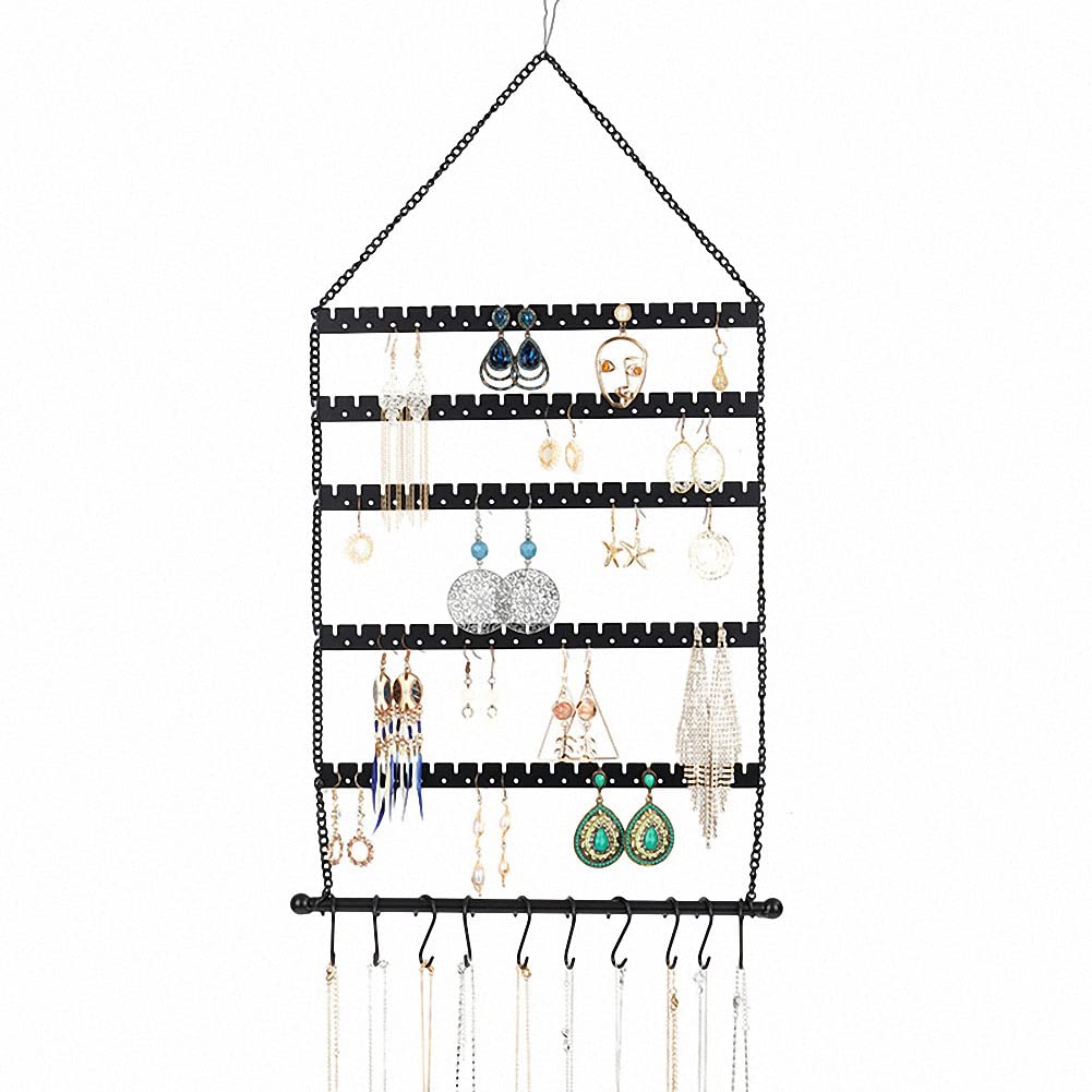 PRATYAHARA Wall Earring Organiser, Hanging Jewellery Organiser, Earring Holder Stand for Hanging Earrings, Necklaces, Bracelets