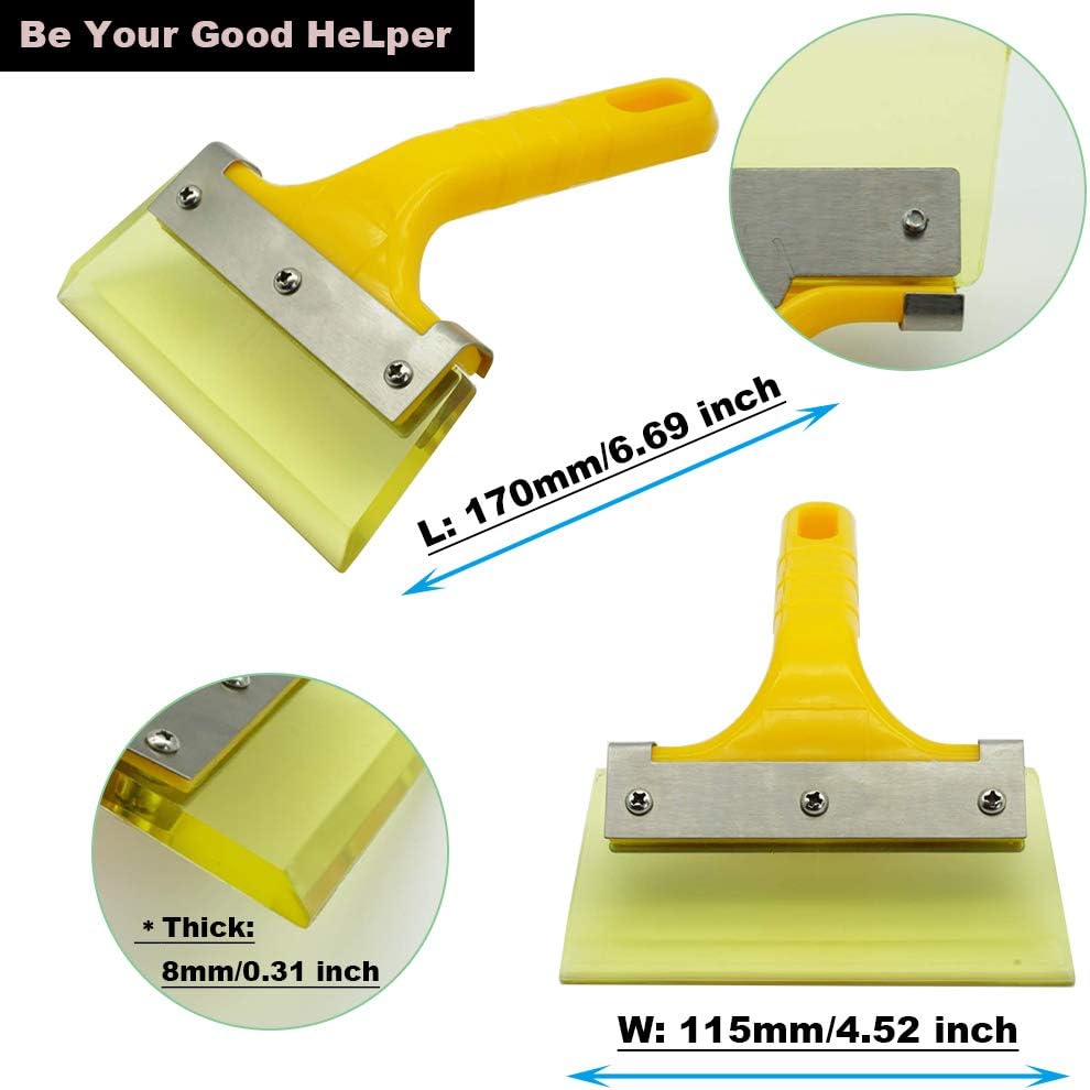 Best Quality 🔥 HeLper Car Window Tint Tools Vinly Wrap Film Trim Installation Tool Kit, Conquistador Squeegee, Contour Squeegee, Felt Squeegee, Rubber Jelly Squeegee, Utility Knife,