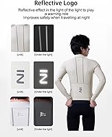 INBIKE Fleece Lined Winter Cycling Jersey Men Women Thermal Long Sleeve Bike Jacket 3 Pockets Quick Dry