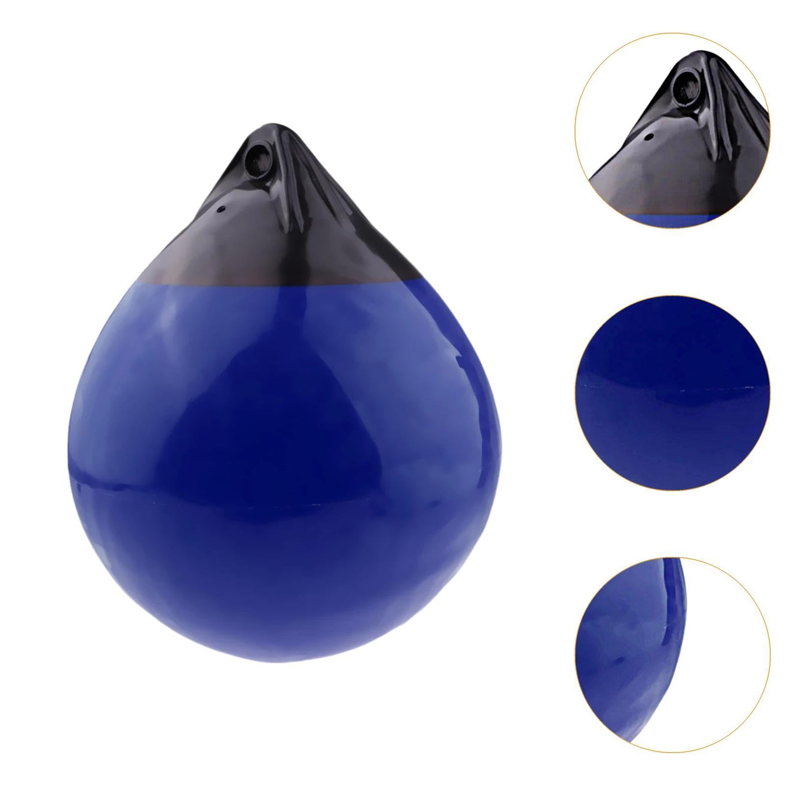F Fityle Boya Redonda Inflable de PVC, Accesorio Multifuncional con Orificio para Veleros y Barcos de Esquí, Lanchas Rápidas, Boya de Anclaje de 30 x 35cm
