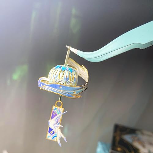 Miniatura 3 de MU Rompecabezas de metal 3D, timbre de viento, carillón de viento, kits de construcción para adultos y adolescentes, rompecabezas de campanilla de