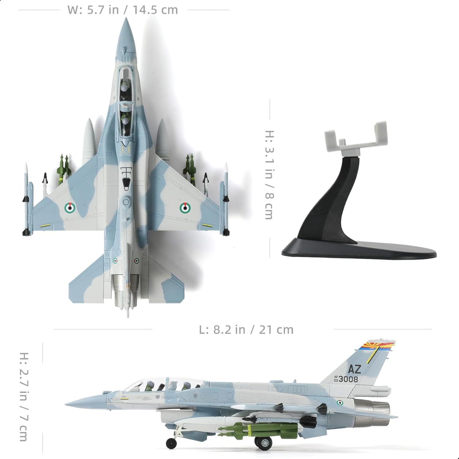 Amazon.co.jp: SEBUNAS 1/72スケール F-16 ファイティングファルコン