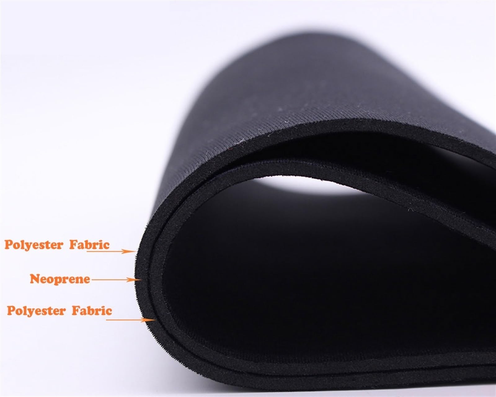 Tissu en néoprène imperméable, Tissu néoprène 2-5mm imperméable Coupe-Vent Noir Vert 10-20x30-45cm for Combinaison de plongée(4 mm Black,10cm X 45 cm)