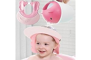 Shower Cap for Kids, Adjustable Baby Shower Cap, Silicone Shampoo Cap for Toddler